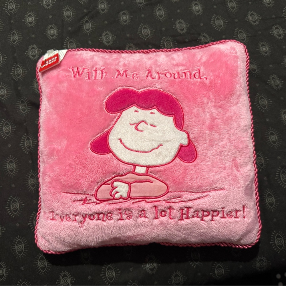 Lucy Pink Pillow | Peanuts Camp Snoopy